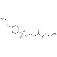 2d structure of N-ethoxy-3-[(4-ethoxybenzene)sulfonamido]propanamide