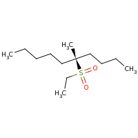 2d structure of (5S)-5-(ethanesulfonyl)-5-methyldecane