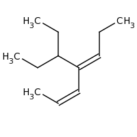 2d structure of (2Z,4E)-4-(pentan-3-yl)hepta-2,4-diene
