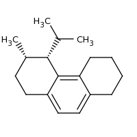 2d structure of (3S,4S)-3-methyl-4-(propan-2-yl)-1,2,3,4,5,6,7,8-octahydrophenanthrene