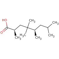 2d structure of (2R,5R)-2,4,4,5,7-pentamethyloctanoic acid