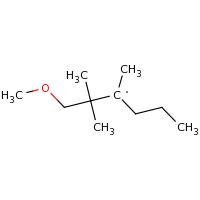 2d structure of 1-methoxy-2,2,3-trimethylhexan-3-yl