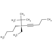 2d structure of (6R)-6-tert-butyl-6-ethyldec-4-yne