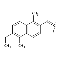 2d structure of (Z)-2-(6-ethyl-1,5-dimethylnaphthalen-2-yl)ethenyl