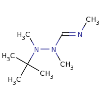 2d structure of N-[tert-butyl(methyl)amino]-N,N'-dimethylmethanimidamide