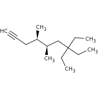 2d structure of (4R,5R)-7,7-diethyl-4,5-dimethylnon-1-yne