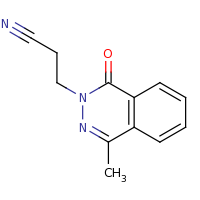 2d structure of 3-(4-methyl-1-oxo-1,2-dihydrophthalazin-2-yl)propanenitrile