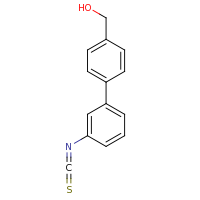 2d structure of [4-(3-isothiocyanatophenyl)phenyl]methanol