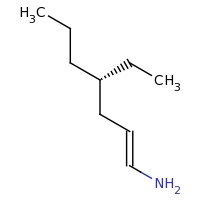 2d structure of (1E,4S)-4-ethylhept-1-en-1-amine
