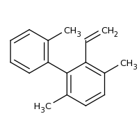 2d structure of 2-ethenyl-1,4-dimethyl-3-(2-methylphenyl)benzene