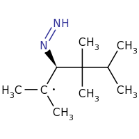 2d structure of (3R)-3-diazenyl-2,4,4,5-tetramethylhexan-2-yl