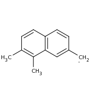 2d structure of (7,8-dimethylnaphthalen-2-yl)methyl