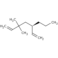 2d structure of (5R)-5-ethenyl-3,3-dimethyloct-1-ene