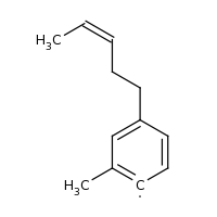 2d structure of 2-methyl-4-[(3Z)-pent-3-en-1-yl]phenyl
