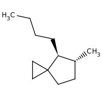 2d structure of (4S,5R)-4-butyl-5-methylspiro[2.4]heptane