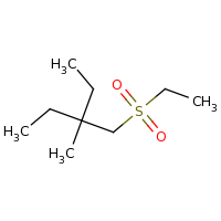 2d structure of 3-[(ethanesulfonyl)methyl]-3-methylpentane