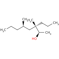 2d structure of (2R,3S,5R)-3,5-dimethyl-3-propyloctan-2-ol