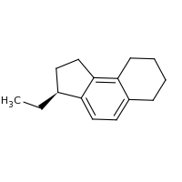 2d structure of (3S)-1H,2H,3H,6H,7H,8H,9H-cyclopenta[a]naphthalen-3-ylethane