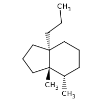 2d structure of (3aS,4S,7aR)-3a,4-dimethyl-7a-propyl-octahydro-1H-indene