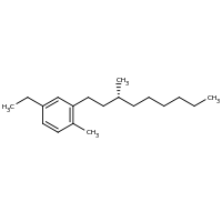 2d structure of 4-ethyl-1-methyl-2-[(3R)-3-methylnonyl]benzene