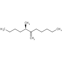 2d structure of (5R)-5-methyl-6-methylideneundecane