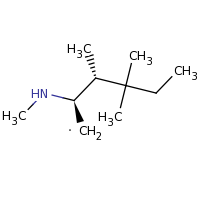 2d structure of (2R,3R)-3,4,4-trimethyl-2-(methylamino)hexyl