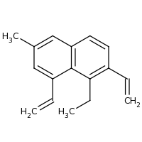 2d structure of 2,8-diethenyl-1-ethyl-6-methylnaphthalene