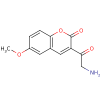 2d structure of 3-(2-aminoacetyl)-6-methoxy-2H-chromen-2-one