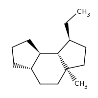 2d structure of (1S,3aS,5aS,8aR,8bS)-1-ethyl-3a-methyl-dodecahydroas-indacene