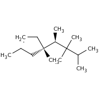 2d structure of (3S,4R)-3,4,5,5,6-pentamethyl-3-propylheptyl