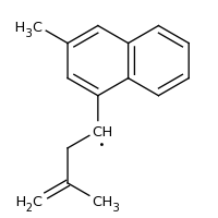 2d structure of 3-methyl-1-(3-methylnaphthalen-1-yl)but-3-en-1-yl