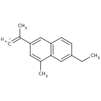 2d structure of (1E)-2-(6-ethyl-4-methylnaphthalen-2-yl)prop-1-en-1-yl