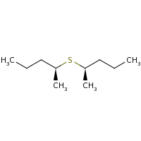 2d structure of (2S)-2-[(2R)-pentan-2-ylsulfanyl]pentane