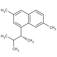 2d structure of 3,7-dimethyl-1-[(2R)-3-methylbutan-2-yl]naphthalene