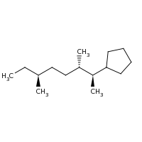 2d structure of [(2S,3S,6S)-3,6-dimethyloctan-2-yl]cyclopentane