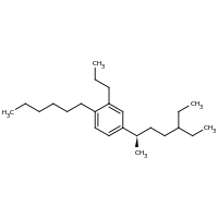 2d structure of 4-[(2R)-5-ethylheptan-2-yl]-1-hexyl-2-propylbenzene