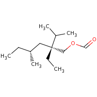 2d structure of (2R,4R)-2-ethyl-4-methyl-2-(propan-2-yl)hexyl formate