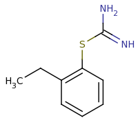 2d structure of [(2-ethylphenyl)sulfanyl]methanimidamide