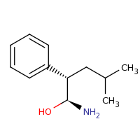 2d structure of (1S,2S)-1-amino-4-methyl-2-phenylpentan-1-ol