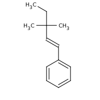 2d structure of [(1E)-3,3-dimethylpent-1-en-1-yl]benzene