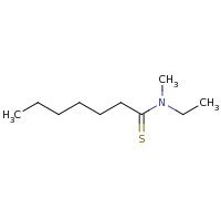 2d structure of N-ethyl-N-methylheptanethioamide