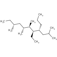 2d structure of (4R,5R,6R,7R,9R)-5-ethyl-2,6,7,9-tetramethyl-4-propylundecane