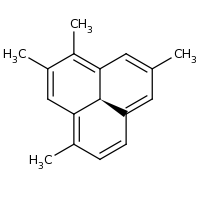 2d structure of (3a^{1}S)-1,2,4,8-tetramethyl-3a^{1}H-phenalene