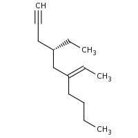 2d structure of (4S,6E)-4-ethyl-6-ethylidenedec-1-yne