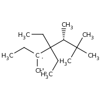 2d structure of (5R)-4,4-diethyl-3,5,6,6-tetramethylheptan-3-yl