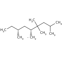 2d structure of (2R)-3,3,5-trimethyl-2-[(2R)-2-methylbutyl]hexyl