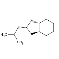 2d structure of (3aS,7aS)-2-(2-methylpropyl)-octahydro-1H-indene