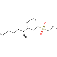2d structure of (3R,4R)-1-(ethanesulfonyl)-3-ethyl-4-methyloctane