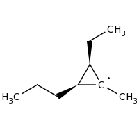 2d structure of (2S,3R)-2-ethyl-1-methyl-3-propylcyclopropyl