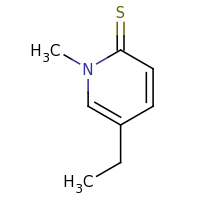 2d structure of 5-ethyl-1-methyl-1,2-dihydropyridine-2-thione